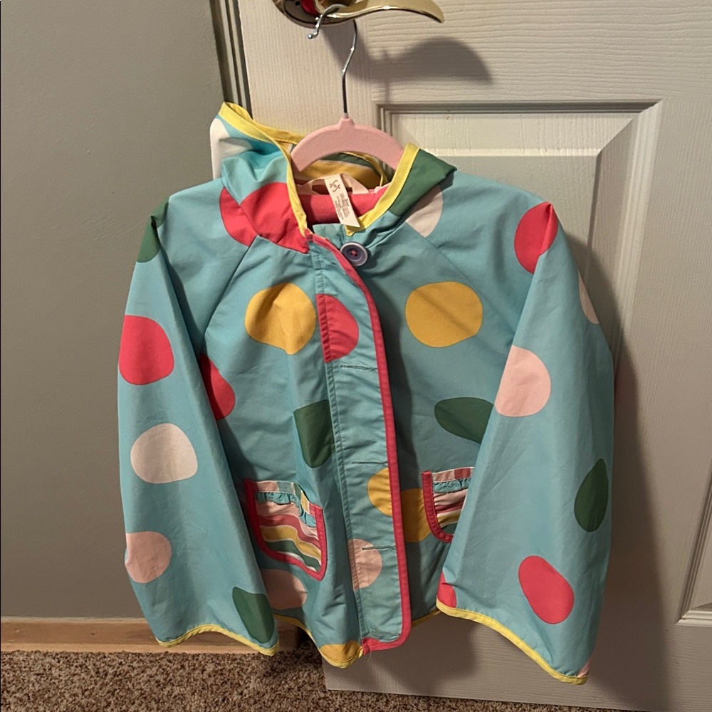 Euc ! Matilda Jane -Multicolor Polka Dot Raincoat